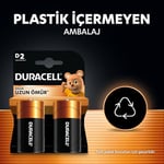 Duracell Alkalin D Piller, 2’li paket