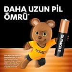 Duracell Basic AAA Alkalin Ince Kalem Pil (6'Lı Paket) – 1,5V – Daha Uzun Ömürlü – Günlük Cihazlar Için Güvenilir Güç – Plastik Içermeyen Ambalaj - Mn2400