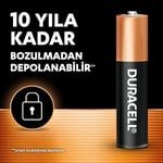 Duracell Basic AAA Alkalin Ince Kalem Pil (10'Lu Paket) – 1,5V – Daha Uzun Ömürlü – Günlük Cihazlar Için Güvenilir Güç – Plastik Içermeyen Ambalaj - Mn2400