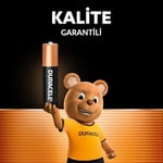 Duracell Basic AAA Alkalin Ince Kalem Pil (6'Lı Paket) – 1,5V – Daha Uzun Ömürlü – Günlük Cihazlar Için Güvenilir Güç – Plastik Içermeyen Ambalaj - Mn2400