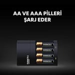 Duracell Cef 14 Pil Şarj Cihazı, 4 Saat (1 Adet) Ve Şarj Edilebilir AA Ve AAA Pil (2'Şer Adet)