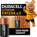 Duracell Cr123 Yüksek Güçlü Lityum Pil (2’Li Paket) 3V (Cr123A / Cr17345) – Uzun Kullanım Ömrü – Kameralarda, Duman Dedektörlerinde Kullanım Için – 10 Yıl Depolama Ömrü Garantisi - Sızıntı Önleme
