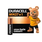 Duracell Mn27 Alkalin Özel Pil (Tekli) 12V (A27 L828), Uzun Kullanım Ömrü Garantili, Uzaktan Kumandalarda, Kablosuz Kapı Zillerinde, Güvenlik Sistemlerinde Kullanım Için