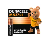 Duracell Mn27 Alkalin Özel Pil (Tekli) 12V (A27 L828), Uzun Kullanım Ömrü Garantili, Uzaktan Kumandalarda, Kablosuz Kapı Zillerinde, Güvenlik Sistemlerinde Kullanım Için