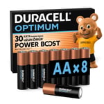 Duracell Optimum AA Alkalin Kalem Pil (8'Li Paket) 1,5V - Lr6 Mx1500