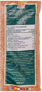 Duru Bakliyat Kırmızı Futbol Mercimek 1000 Gr