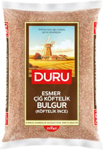 Duru Esmer Köftelik İnce Bulgur (Çiğ Köftelik) 2000g – Doğal Taş Değirmende Üretilmiş, Kolay Yoğrulan, Lif ve Protein Kaynağı