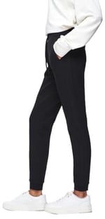 Düz Jogger Regular Fit Siyah Eşofman