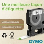 Dymo Kalıcı D1 Şerit (12 mm x 3 mt), Siyah/Beyaz - 1978365