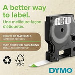 Dymo S0720580, D1 Yedek Şerit (12 mm x 7 mt), Sarı/Siyah (45018) - Seçenekler: 1 Piece, 6 MmX7 M, 6 mm x 7 mt, 9 mm x 7 mt, 10 adet...
