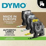 Dymo S0720580, D1 Yedek Şerit (12 mm x 7 mt), Sarı/Siyah (45018) - Seçenekler: 1 Piece, 6 MmX7 M, 6 mm x 7 mt, 9 mm x 7 mt, 10 adet...