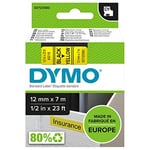 Dymo S0720580, D1 Yedek Şerit (12 mm x 7 mt), Sarı/Siyah (45018) - Seçenekler: 1 Piece, 6 MmX7 M, 6 mm x 7 mt, 9 mm x 7 mt, 10 adet...