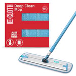 E-Cloth Derinlemesine temizlik silme bezi, mikrofiber, mavi ve gümüş, 1 paket