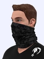 e taktik ® DeBuff Collar Camouflage Black Boyunluk Bandana