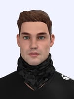 e taktik ® DeBuff Collar Camouflage Black Boyunluk Bandana