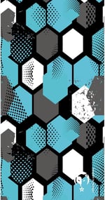 e taktik Extreme Dijital Desing Seamless +UV Mavi Renkli Desenli Boyunluk Bandana Buff Saç Bandı Maske Balaklava Toka