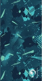 e taktik Extreme Dijital Desing Seamless +UV Mavi Renkli Desenli Boyunluk Bandana Buff Saç Bandı Maske Balaklava Toka
