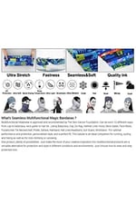 e taktik Extreme Dijital Desing Seamless +UV Mavi Renkli Desenli Boyunluk Bandana Buff Saç Bandı Maske Balaklava Toka