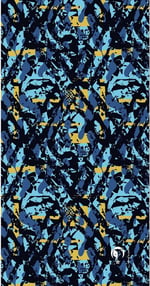 e taktik Extreme Dijital Desing Seamless +UV Mavi Renkli Desenli Boyunluk Bandana Buff Saç Bandı Maske Balaklava Toka