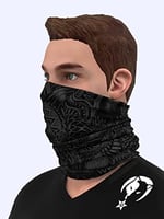 e taktik Extreme Siyah Kurt Kamuflaj Desenli Boyunluk Buff Bandana Saç Bandı Balaclava Yüz Maskesi