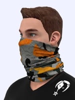 e taktik Extreme Turuncu Kamuflaj Desenli Boyunluk Buff Bandana Saç Bandı Balaclava Yüz Maskesi