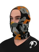 e taktik Extreme Turuncu Kamuflaj Desenli Boyunluk Buff Bandana Saç Bandı Balaclava Yüz Maskesi