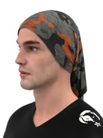 e taktik Extreme Turuncu Kamuflaj Desenli Boyunluk Buff Bandana Saç Bandı Balaclava Yüz Maskesi
