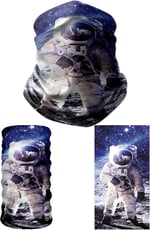 e taktik Multifunctional Astronaut On The Moon Seamless Knitting UV+ Neckerwear Face Mask Headband Bandana Do Rag Hairband