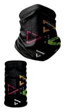 e taktik Multifunctional Black Color Triangles Seamless Knitting UV+ Neckerwear Face Mask Headband Bandana Do Rag Hairband