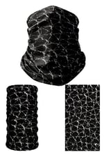 e taktik Multifunctional Black Cracks Seamless Knitting UV+ Neckerwear Face Mask Headband Bandana Do Rag Hairband