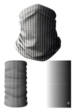 e taktik Multifunctional Black Dots Seamless Knitting UV+ Neckerwear Face Mask Headband Bandana Do Rag Hairband