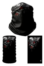e taktik Multifunctional Bloody Skull Seamless Knitting UV+ Neckerwear Face Mask Headband Bandana Do Rag Hairband