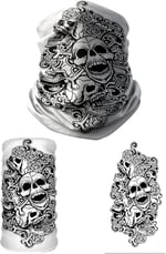 e taktik Multifunctional Bony Skulls Seamless Knitting UV+ Neckerwear Face Mask Headband Bandana Do Rag Hairband