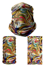 e taktik Multifunctional Colored Marbling Seamless Knitting UV+ Neckerwear Face Mask Headband Bandana Do Rag Hairband