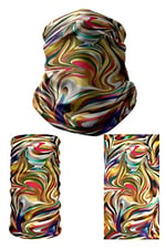 e taktik Multifunctional Colored Marbling Seamless Knitting UV+ Neckerwear Face Mask Headband Bandana Do Rag Hairband