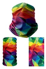 e taktik Multifunctional Colorful Geometric Snowflake Seamless Knitting UV+ Neckerwear Face Mask Headband Bandana Do Rag Hairband