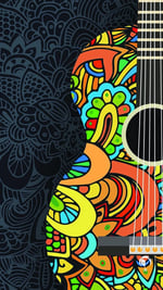 e taktik Multifunctional Colorful Guitar Seamless Knitting UV+ Neckerwear Face Mask Headband Bandana Do Rag Hairband