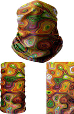 e taktik Multifunctional Coloured Marbling Seamless Knitting UV+ Neckerwear Face Mask Headband Bandana Do Rag Hairband