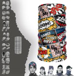 e taktik Multifunctional Comic Book Reactions Seamless Knitting UV+ Neckerwear Face Mask Headband Bandana Do Rag Hairband