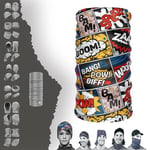 e taktik Multifunctional Comic Book Reactions Seamless Knitting UV+ Neckerwear Face Mask Headband Bandana Do Rag Hairband