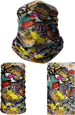e taktik Multifunctional Crazy Graffiti Seamless Knitting UV+ Neckerwear Face Mask Headband Bandana Do Rag Hairband