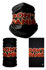 e taktik Multifunctional Don't Panic Seamless Knitting UV+ Neckerwear Face Mask Headband Bandana Do Rag Hairband