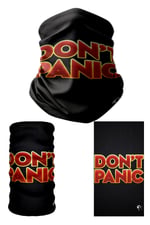 e taktik Multifunctional Don't Panic Seamless Knitting UV+ Neckerwear Face Mask Headband Bandana Do Rag Hairband
