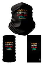 e taktik Multifunctional Every Thing Will Be Ok Seamless Knitting UV+ Neckerwear Face Mask Headband Bandana Do Rag Hairband