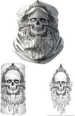 e taktik Multifunctional Feathered Skull Seamless Knitting UV+ Neckerwear Face Mask Headband Bandana Do Rag Hairband