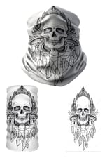 e taktik Multifunctional Feathered Skull Seamless Knitting UV+ Neckerwear Face Mask Headband Bandana Do Rag Hairband