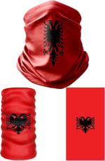 e taktik Multifunctional Flag of Albania Seamless UV+Face Mask Headband Bandana Do Rag Hairband