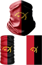 e taktik Multifunctional Flag of Angola Seamless UV+Face Mask Headband Bandana Do Rag Hairband
