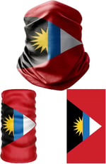 e taktik Multifunctional Flag of Antigua And Barbuda Seamless UV+Face Mask Headband Bandana Do Rag Hairband