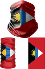 e taktik Multifunctional Flag of Antigua And Barbuda Seamless UV+Face Mask Headband Bandana Do Rag Hairband